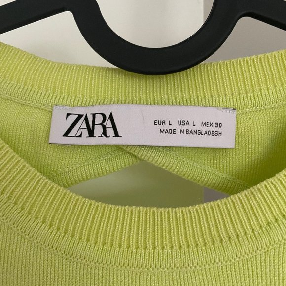 Open back knitted Zara top, fits to S-M (US 6-8) - Picture 5 of 8